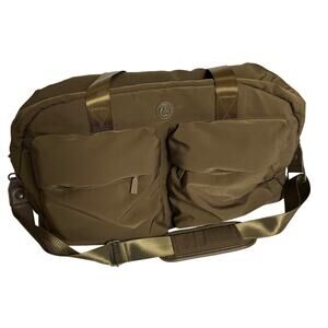 Joan & David The Sporty 2 Pocket Duffle Bag Olive Green